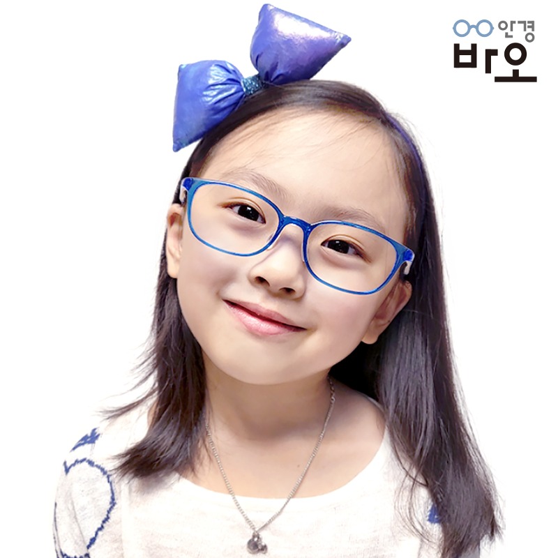 어린이 초등 학생 블루라이트 자외선 차단안경 뿔테 바오아이웨어